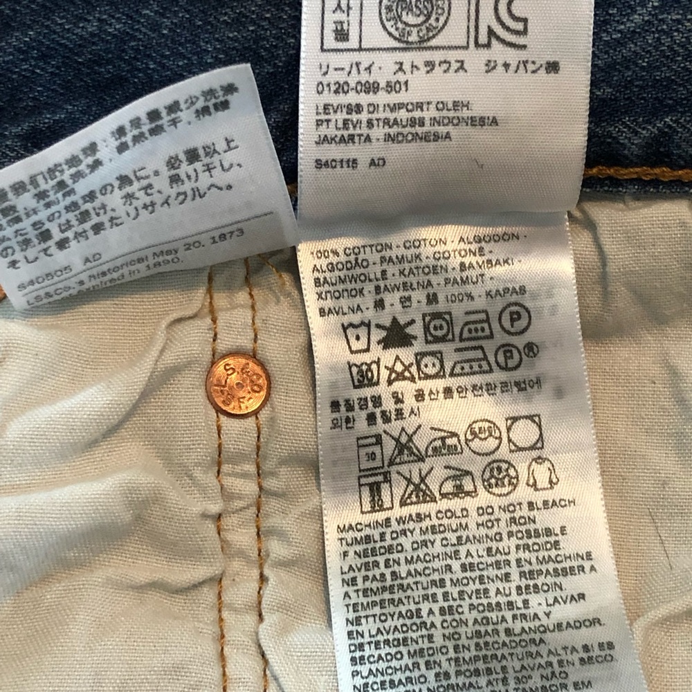 💠 Vintage Reworked Levi’s 501 CT - Picture 9 of 13